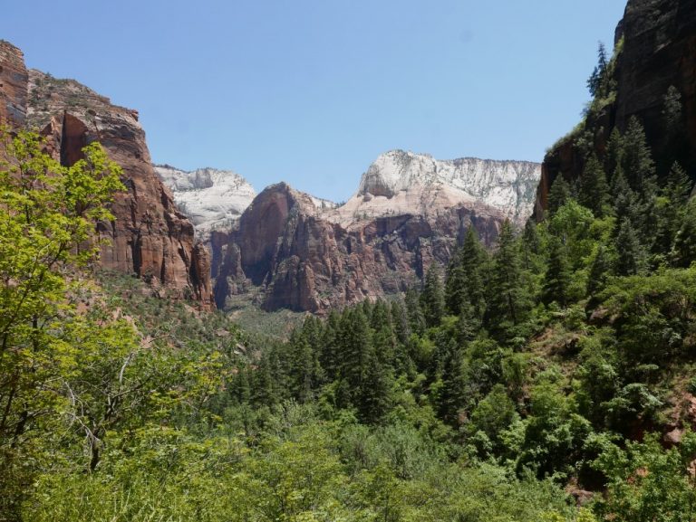 View from the Emerald Pools trail